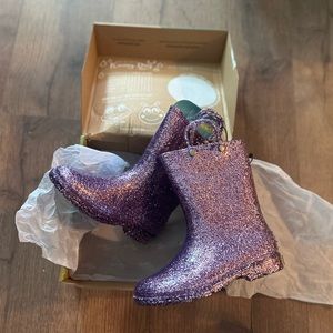 GIRL’S WESTERN CHEIF GLITTER RAIN BOOTS